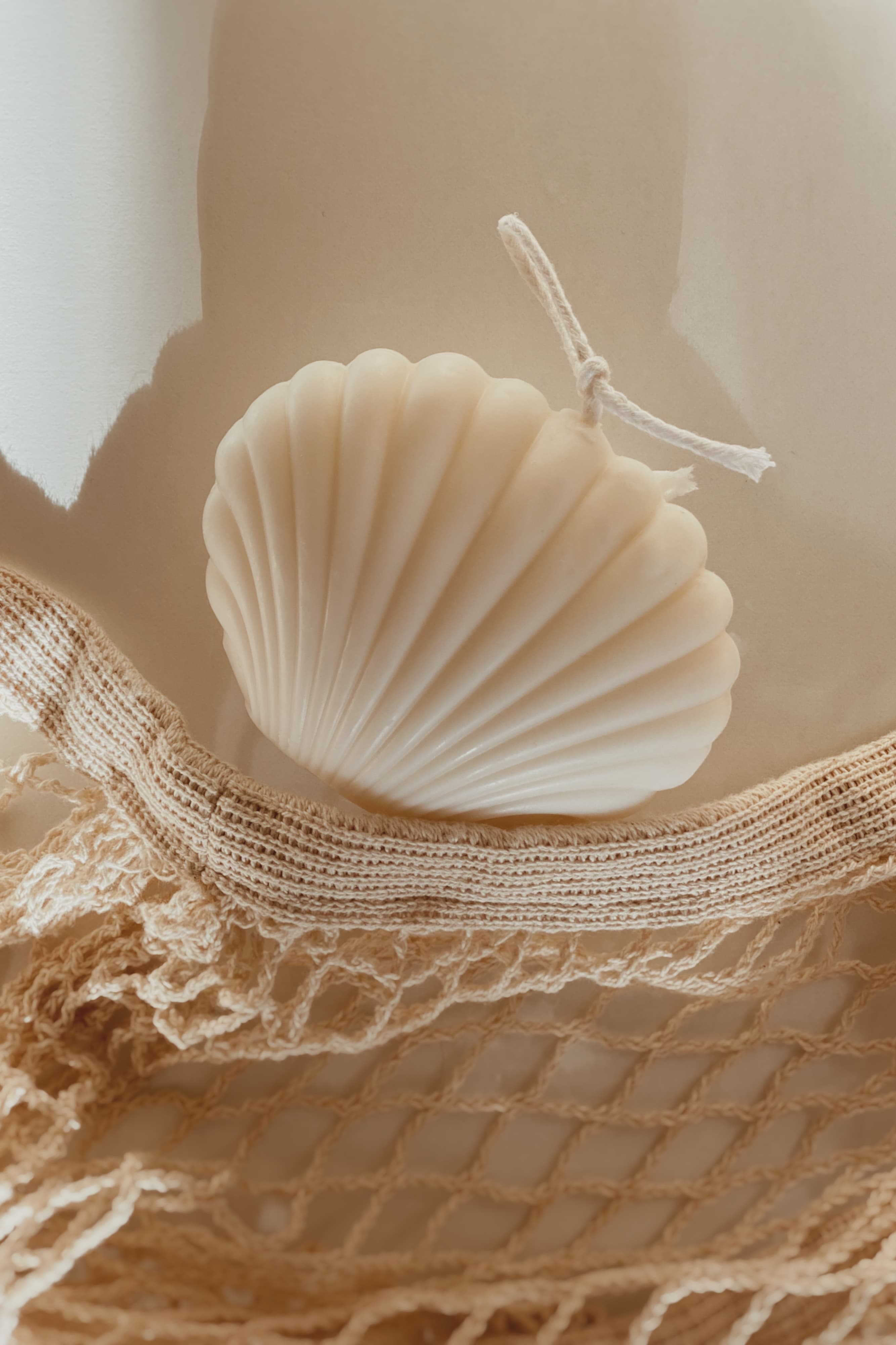 Scented Soy Decorative Seashell Candle Creamy Coconut