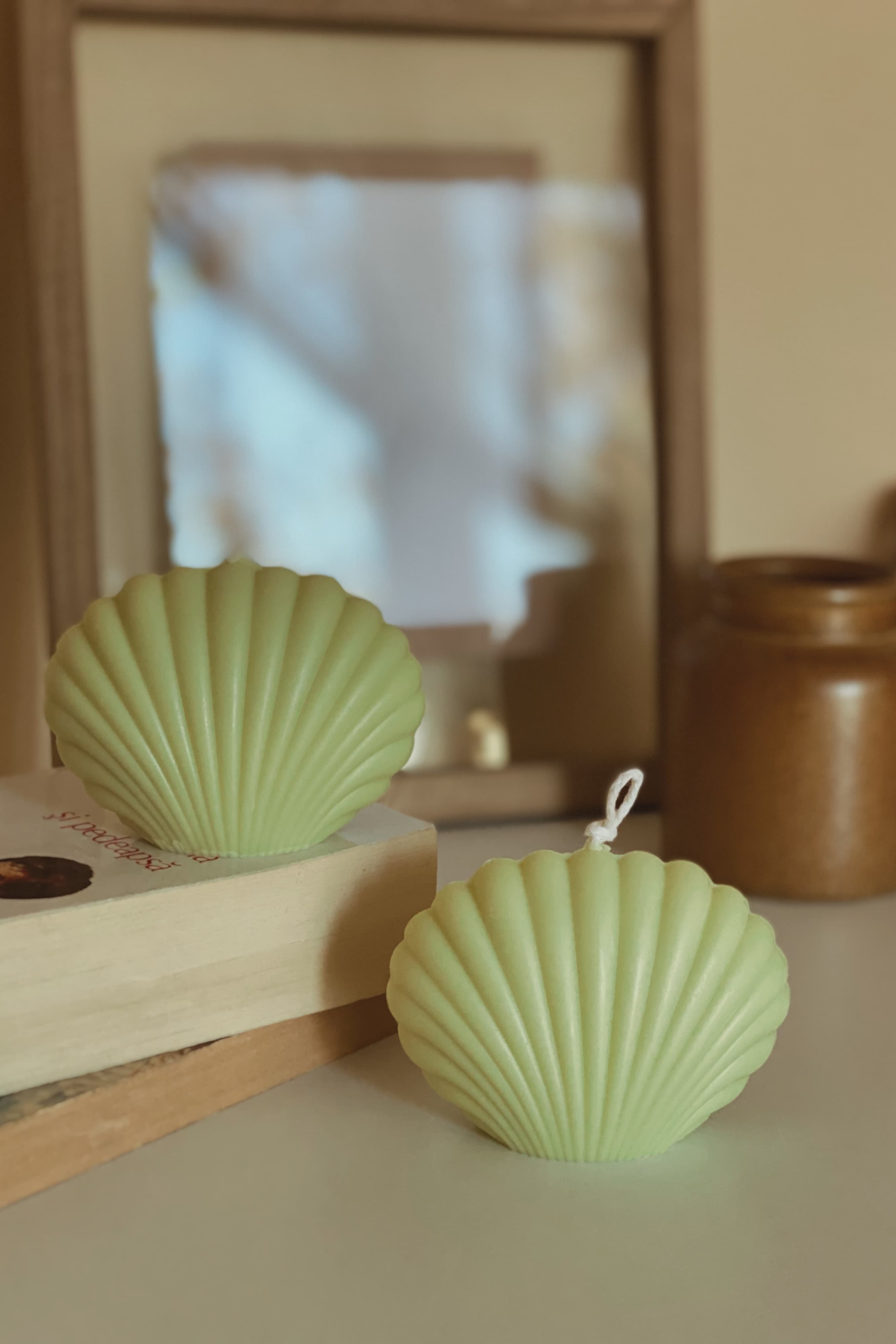 Scented Soy Decorative Seashell Candle Lime Sorbet